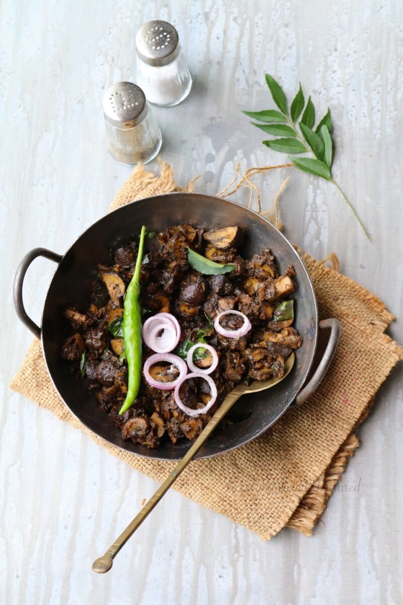 Mushroom Pepper Fry